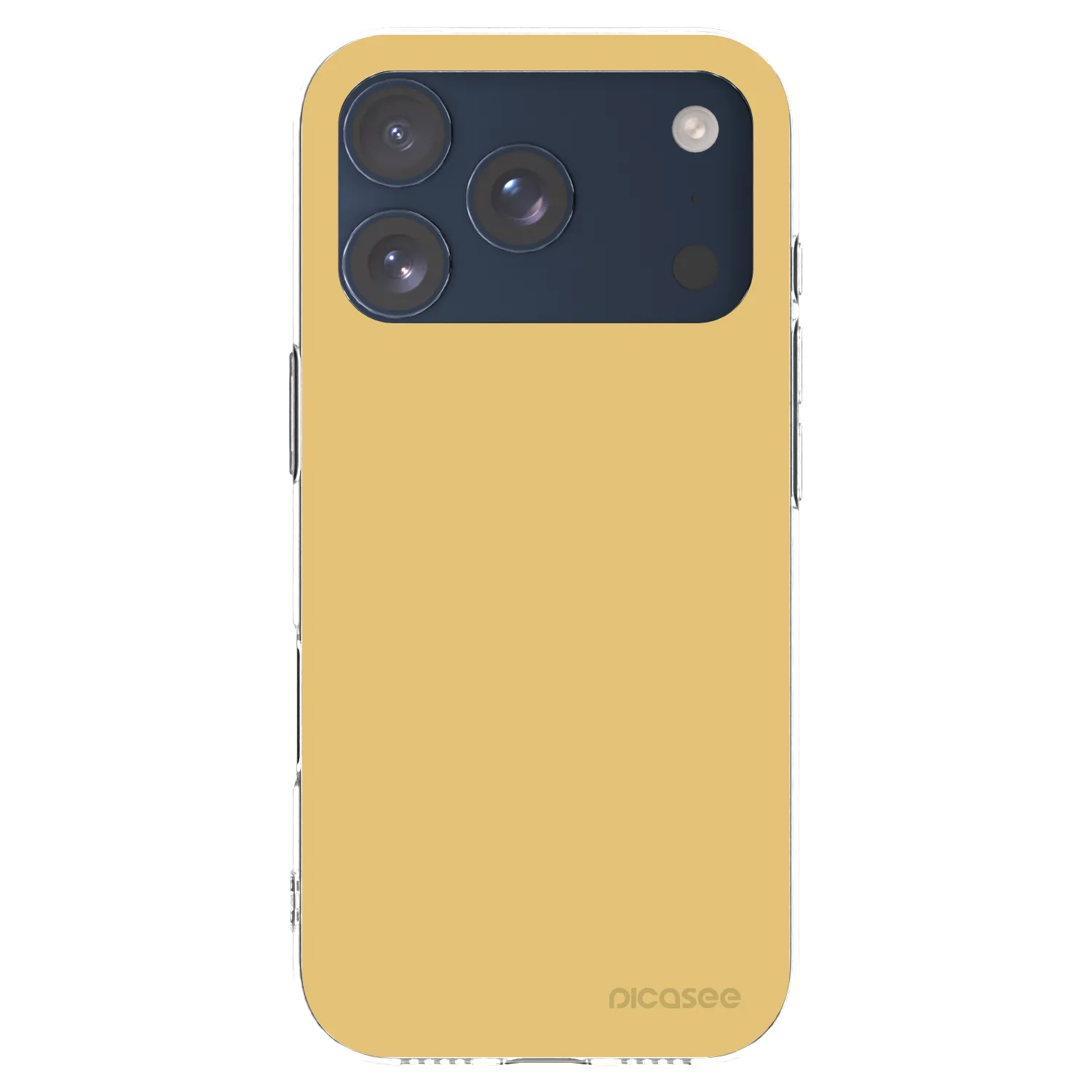 Picasee átlátszó szilikon tok az alábbi mobiltelefonokra Apple iPhone 17 Pro - Canary Crystal