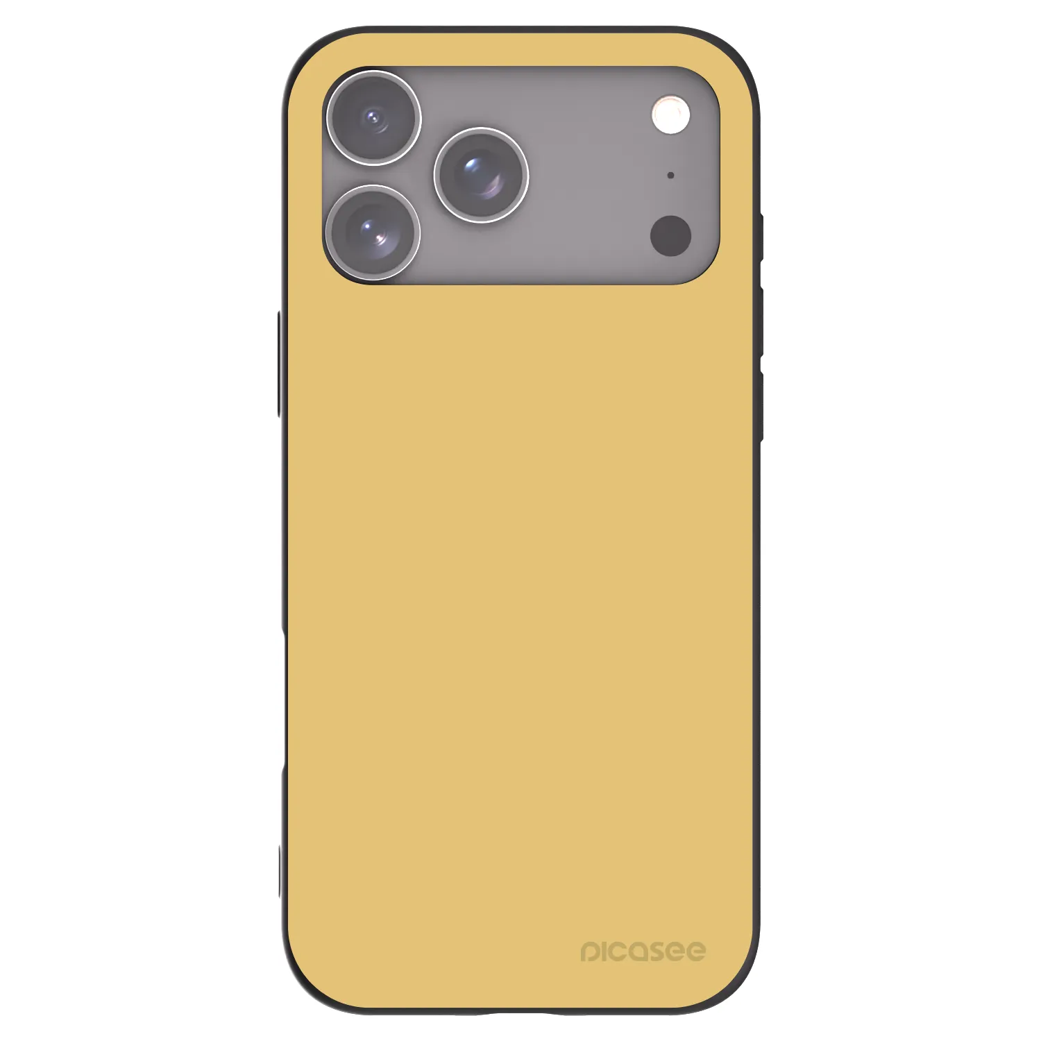 Picasee fekete szilikon tok az alábbi mobiltelefonokra Apple iPhone 17 Pro Max - Canary Crystal