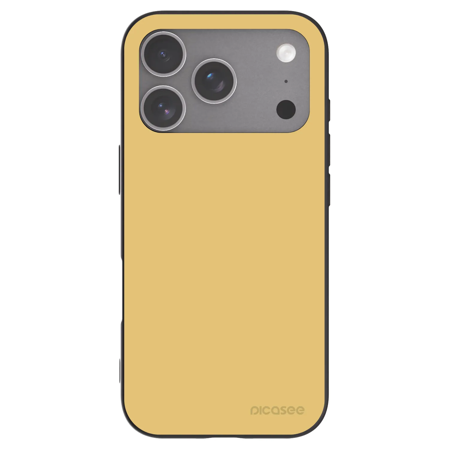 Picasee fekete szilikon tok az alábbi mobiltelefonokra Apple iPhone 18 Pro - Canary Crystal