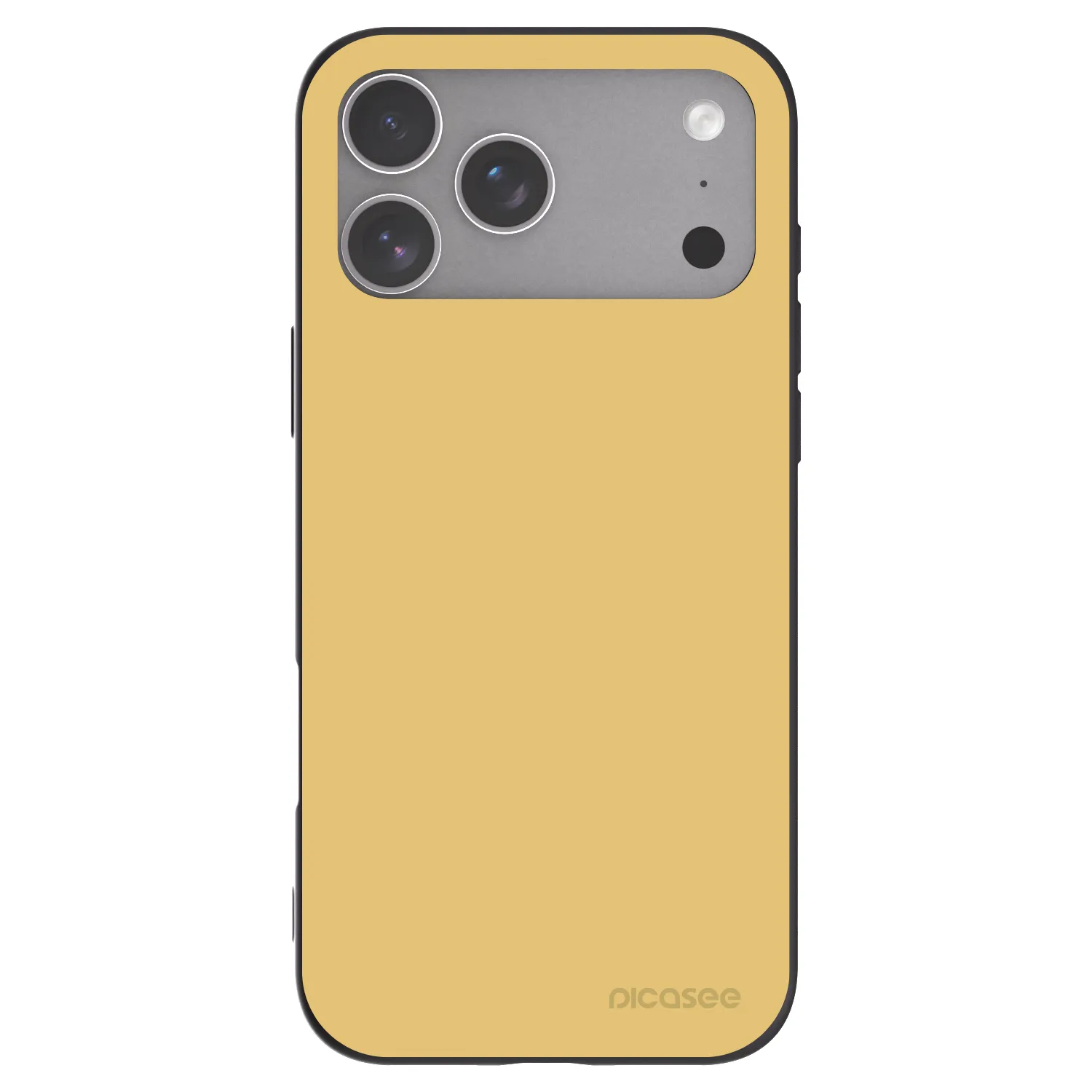 Picasee fekete szilikon tok az alábbi mobiltelefonokra Apple iPhone 18 Pro Max - Canary Crystal