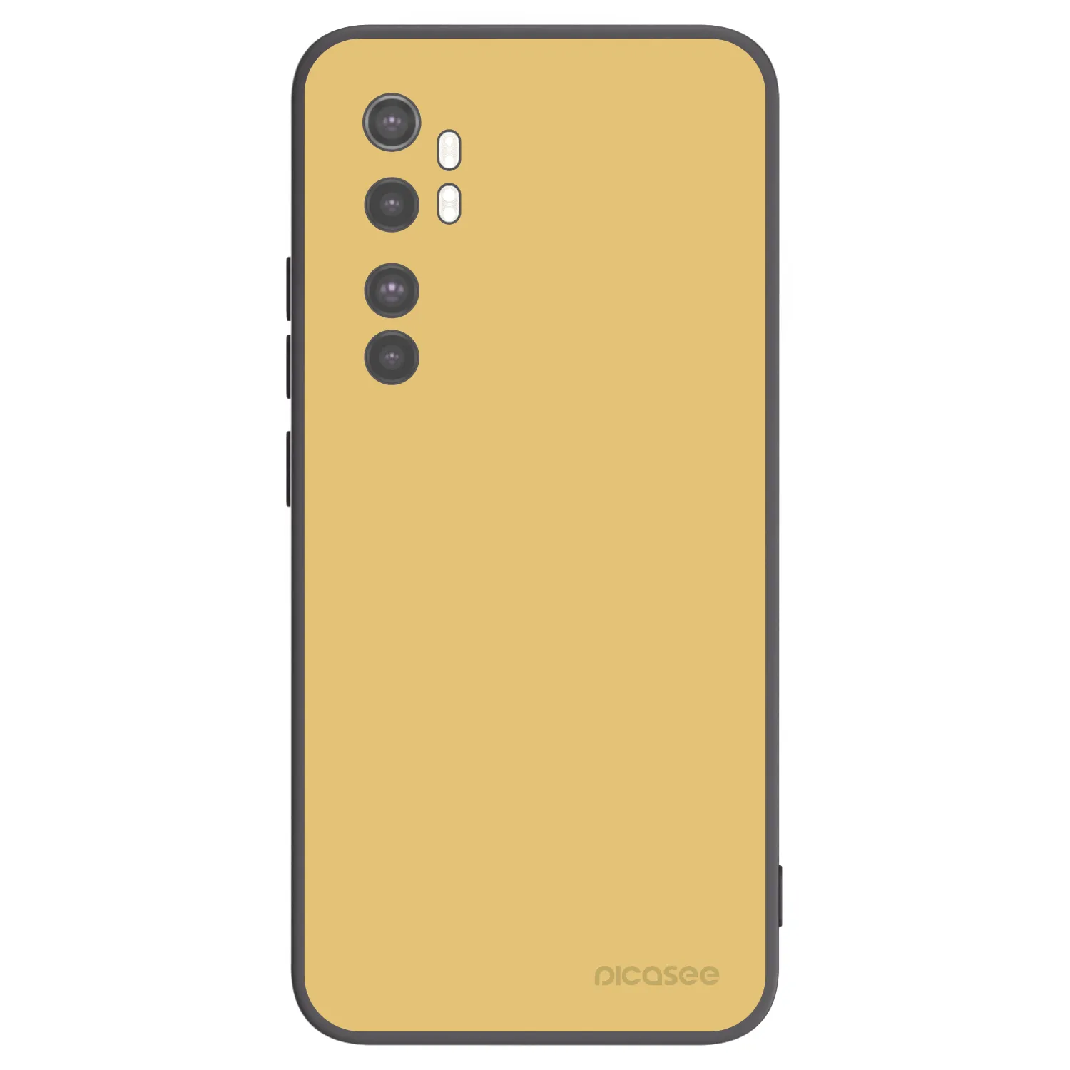 Picasee fekete szilikon tok az alábbi mobiltelefonokra Xiaomi Mi Note 10 Lite - Canary Crystal