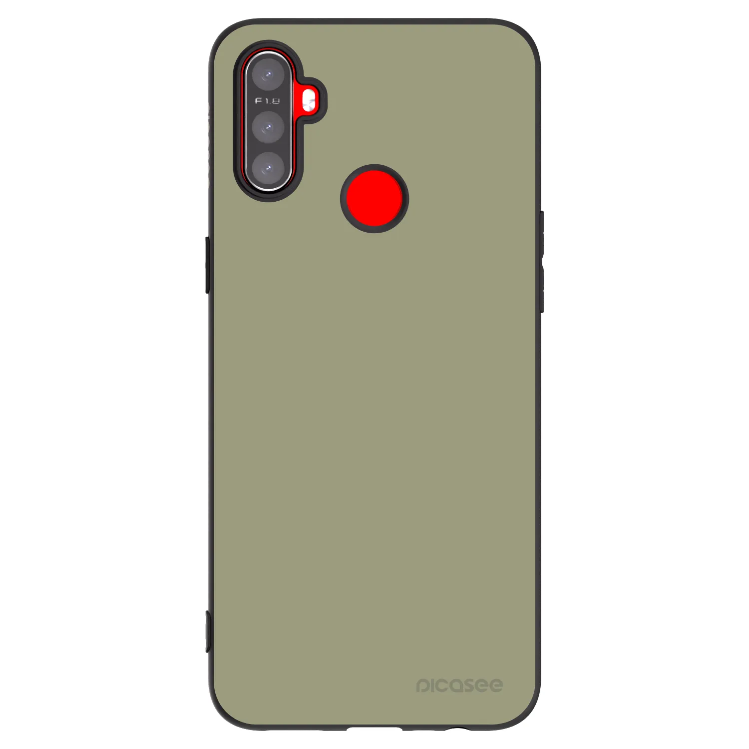 Picasee fekete szilikon tok az alábbi mobiltelefonokra Realme C3 - Dewy Dawn