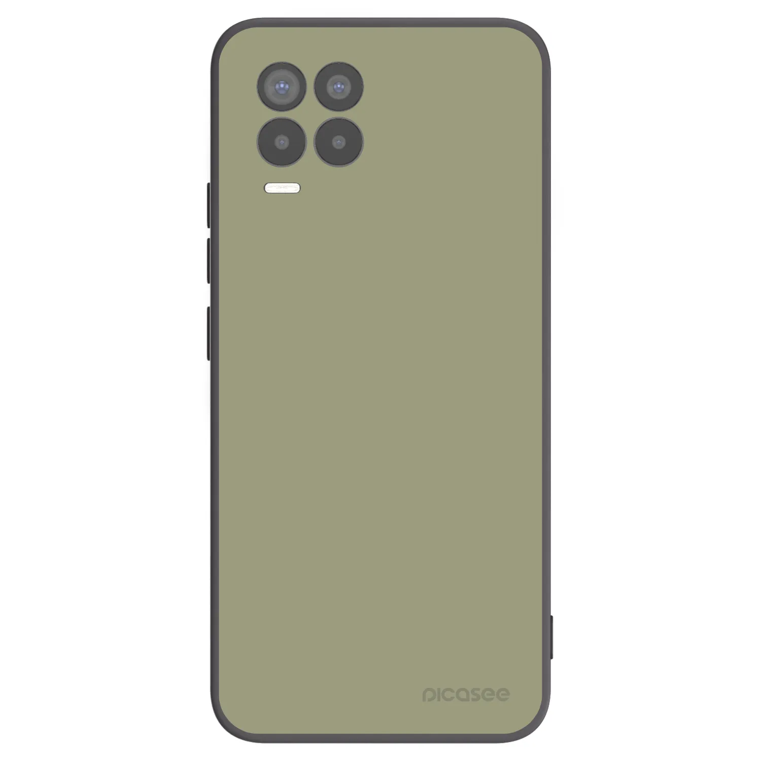 Picasee fekete szilikon tok az alábbi mobiltelefonokra Realme 8 4G - Dewy Dawn
