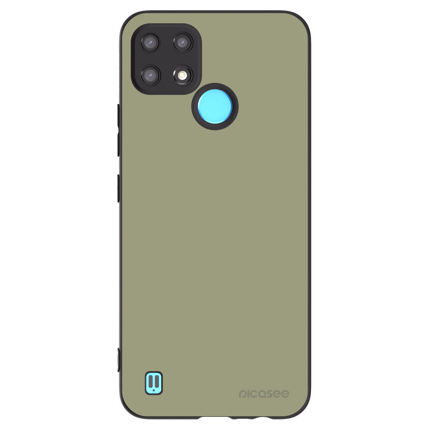 Picasee fekete szilikon tok az alábbi mobiltelefonokra Realme C21 - Dewy Dawn
