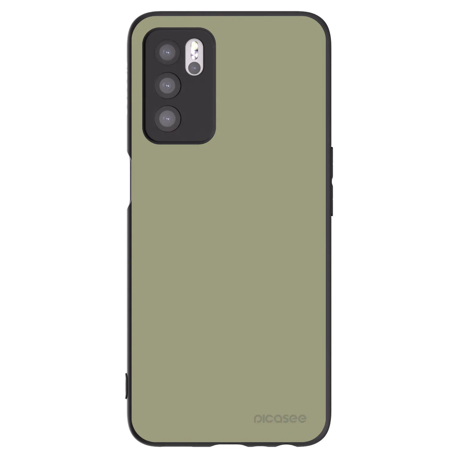 Picasee fekete szilikon tok az alábbi mobiltelefonokra OPPO A16s - Dewy Dawn
