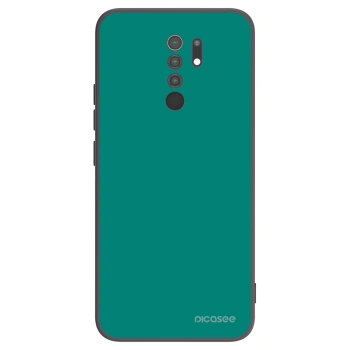 Picasee fekete szilikon tok az alábbi mobiltelefonokra Xiaomi Redmi 9 - Emerald Mist