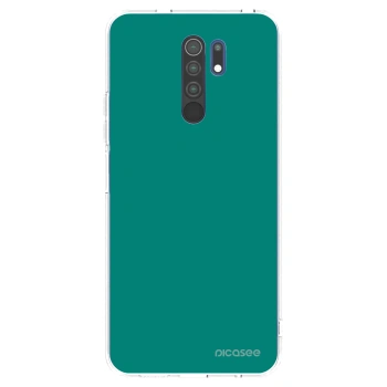 Picasee átlátszó szilikon tok az alábbi mobiltelefonokra Xiaomi Redmi 9 - Emerald Mist