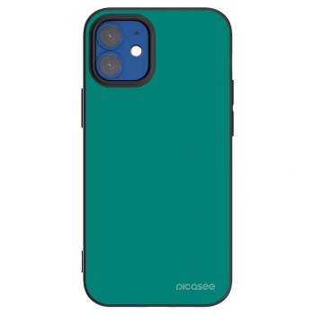 Picasee fekete szilikon tok az alábbi mobiltelefonokra Apple iPhone 12 mini - Emerald Mist