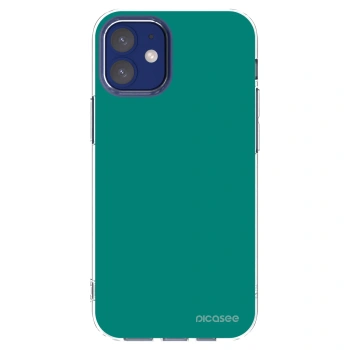 Picasee átlátszó szilikon tok az alábbi mobiltelefonokra Apple iPhone 12 mini - Emerald Mist