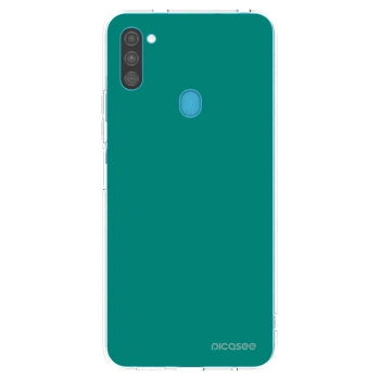 Picasee átlátszó szilikon tok az alábbi mobiltelefonokra Samsung Galaxy M11 - Emerald Mist