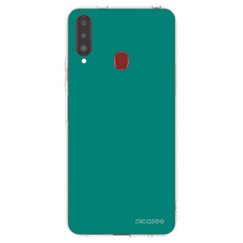 Picasee átlátszó szilikon tok az alábbi mobiltelefonokra Samsung Galaxy A20s - Emerald Mist