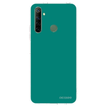 Picasee átlátszó szilikon tok az alábbi mobiltelefonokra Realme 6i - Emerald Mist