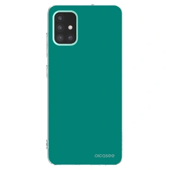 Picasee átlátszó szilikon tok az alábbi mobiltelefonokra Samsung Galaxy M31s - Emerald Mist