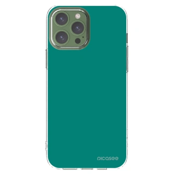 Picasee átlátszó szilikon tok az alábbi mobiltelefonokra Apple iPhone 13 Pro Max - Emerald Mist