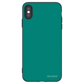 Picasee fekete szilikon tok az alábbi mobiltelefonokra Apple iPhone XS Max - Emerald Mist