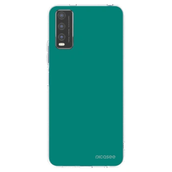 Picasee átlátszó szilikon tok az alábbi mobiltelefonokra Vivo Y20s - Emerald Mist