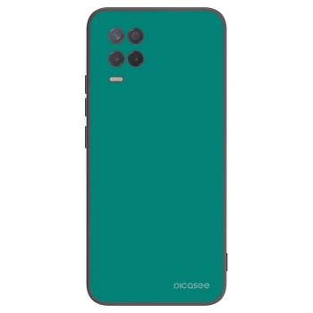 Picasee fekete szilikon tok az alábbi mobiltelefonokra Realme 8 5G - Emerald Mist