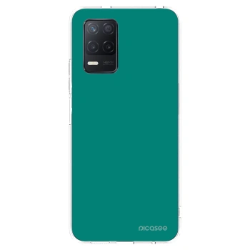 Picasee átlátszó szilikon tok az alábbi mobiltelefonokra Realme 8 5G - Emerald Mist