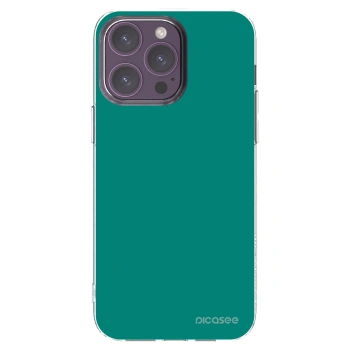 Picasee átlátszó szilikon tok az alábbi mobiltelefonokra Apple iPhone 14 Pro Max - Emerald Mist