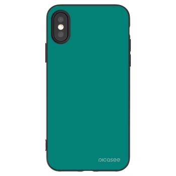 Picasee fekete szilikon tok az alábbi mobiltelefonokra Apple iPhone X/XS - Emerald Mist