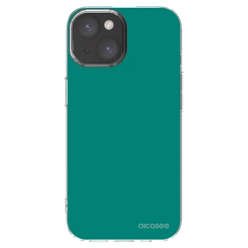 Picasee átlátszó szilikon tok az alábbi mobiltelefonokra Apple iPhone 15 - Emerald Mist