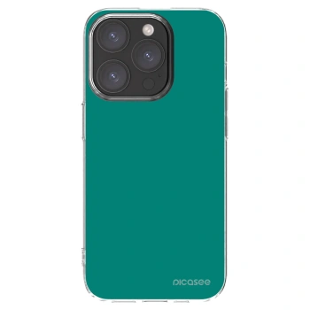 Picasee átlátszó szilikon tok az alábbi mobiltelefonokra Apple iPhone 15 Pro - Emerald Mist