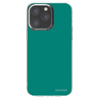 Picasee átlátszó szilikon tok az alábbi mobiltelefonokra Apple iPhone 15 Pro Max - Emerald Mist