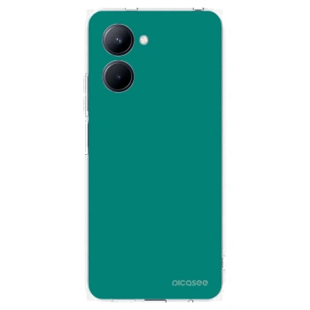 Picasee átlátszó szilikon tok az alábbi mobiltelefonokra Realme C33 (2023) - Emerald Mist