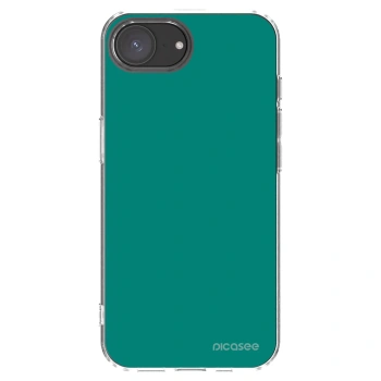 Picasee átlátszó szilikon tok az alábbi mobiltelefonokra Apple iPhone 16e - Emerald Mist