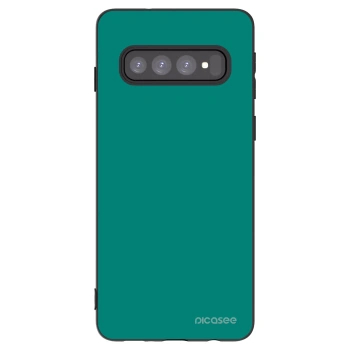 Picasee fekete szilikon tok az alábbi mobiltelefonokra Samsung Galaxy S10 G973 - Emerald Mist