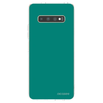 Picasee átlátszó szilikon tok az alábbi mobiltelefonokra Samsung Galaxy S10 Plus G975 - Emerald Mist