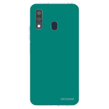 Picasee átlátszó szilikon tok az alábbi mobiltelefonokra Samsung Galaxy A40 A405F - Emerald Mist