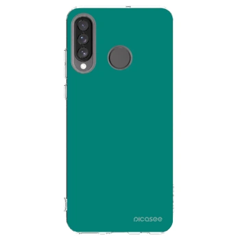 Picasee átlátszó szilikon tok az alábbi mobiltelefonokra Huawei P30 Lite - Emerald Mist