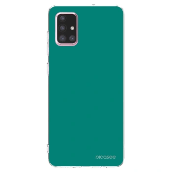 Picasee átlátszó szilikon tok az alábbi mobiltelefonokra Samsung Galaxy A71 A715F - Emerald Mist