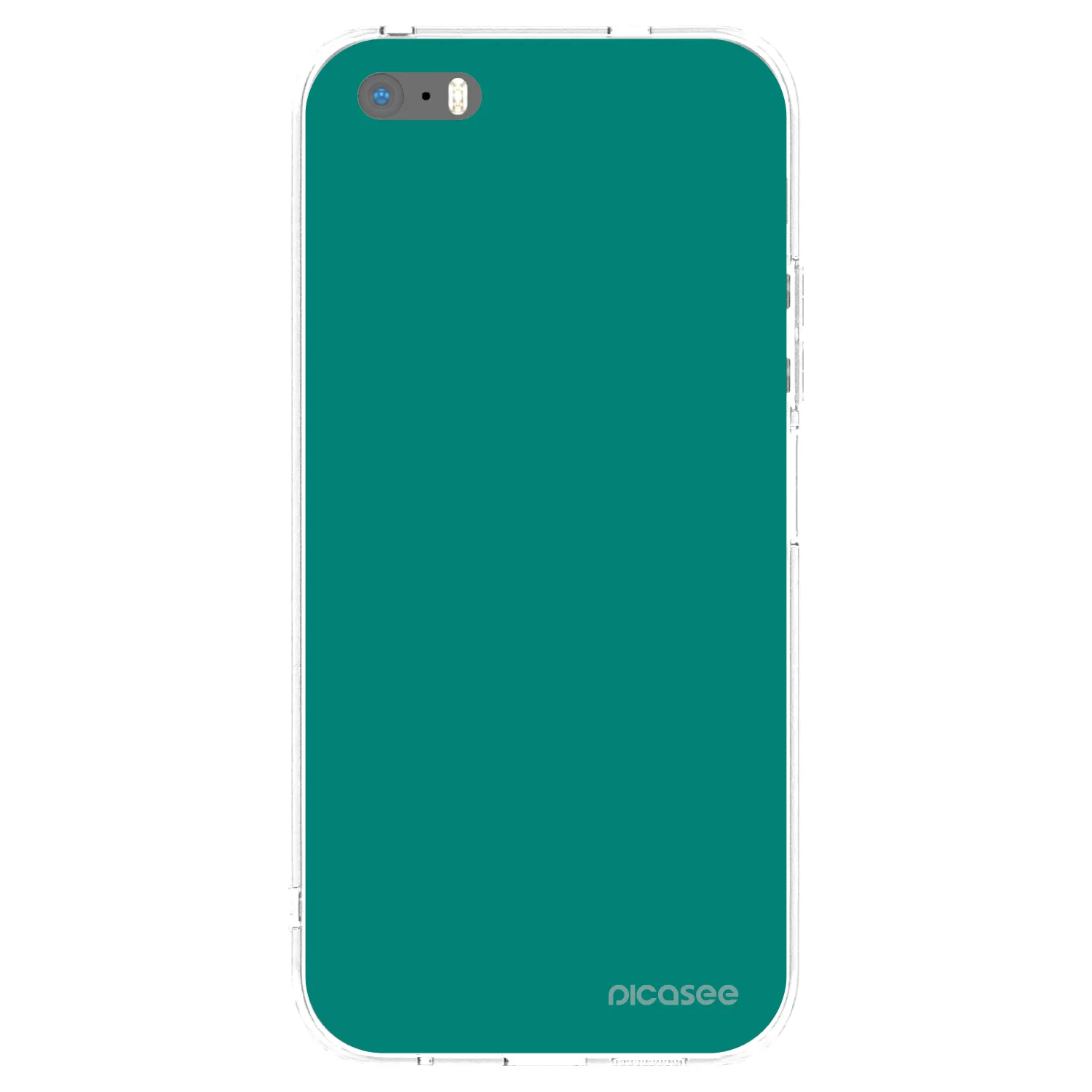 Picasee átlátszó szilikon tok az alábbi mobiltelefonokra Apple iPhone 6 Plus/6S Plus - Emerald Mist