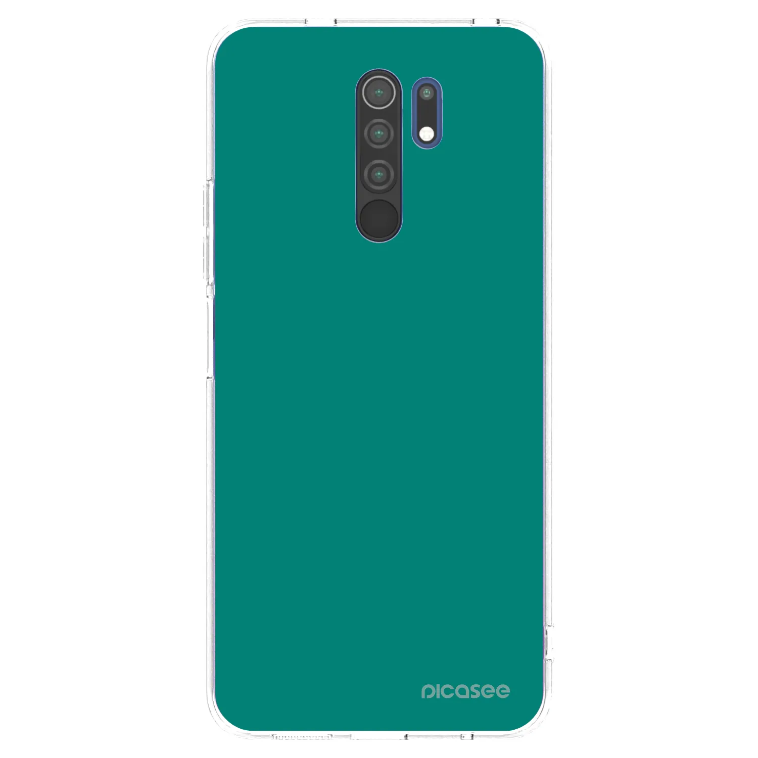Picasee átlátszó szilikon tok az alábbi mobiltelefonokra Xiaomi Redmi 9 - Emerald Mist