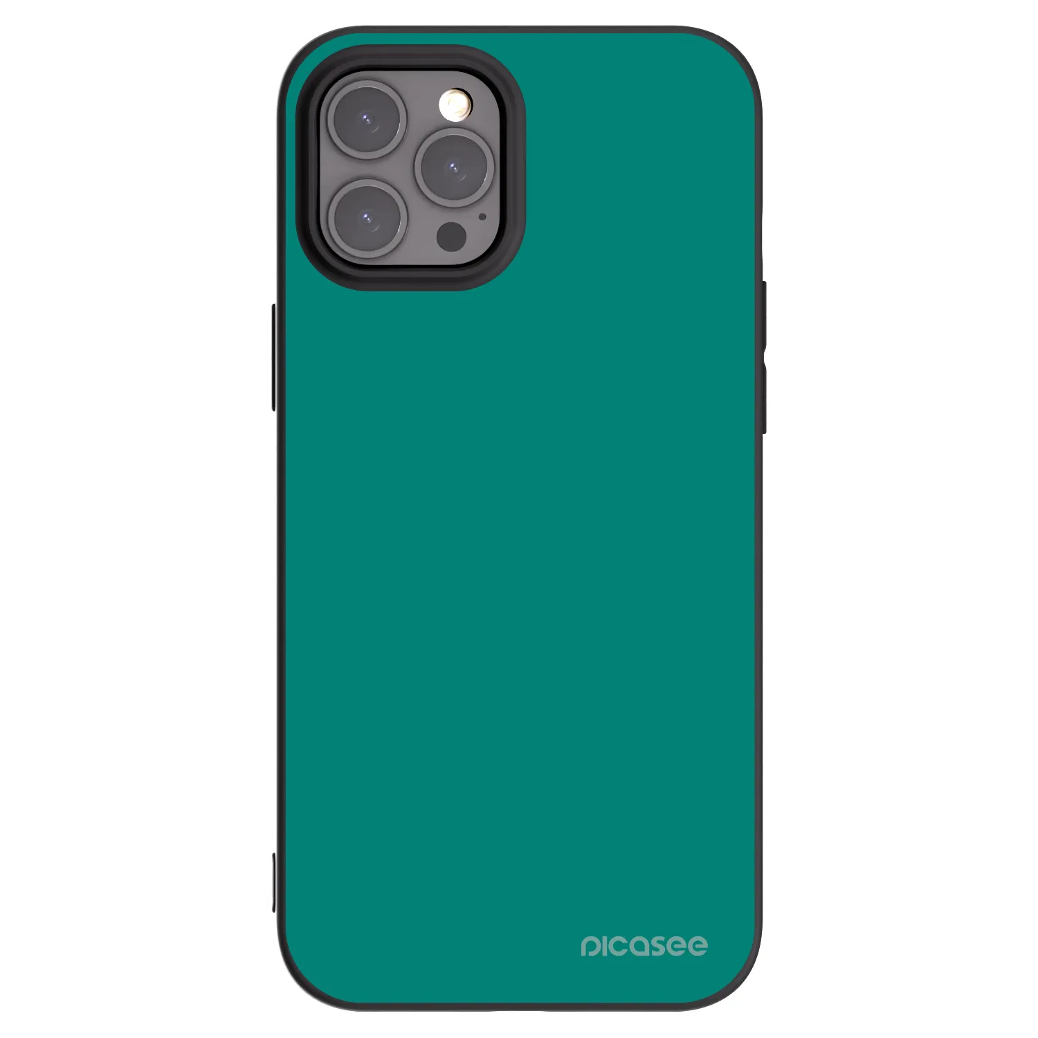 Picasee fekete szilikon tok az alábbi mobiltelefonokra Apple iPhone 12 Pro Max - Emerald Mist
