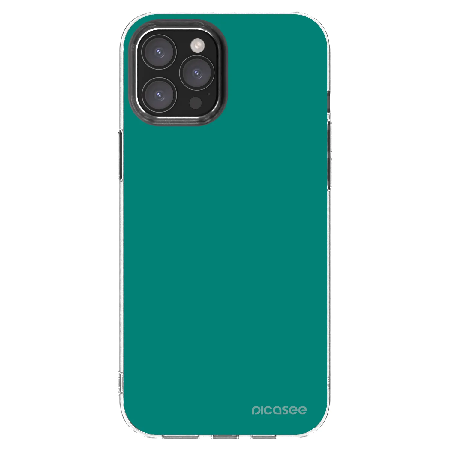 Picasee átlátszó szilikon tok az alábbi mobiltelefonokra Apple iPhone 12 Pro Max - Emerald Mist