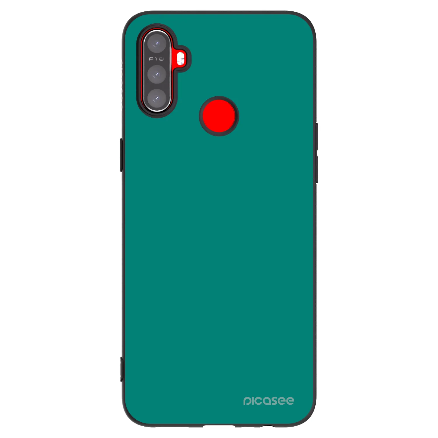 Picasee fekete szilikon tok az alábbi mobiltelefonokra Realme C3 - Emerald Mist
