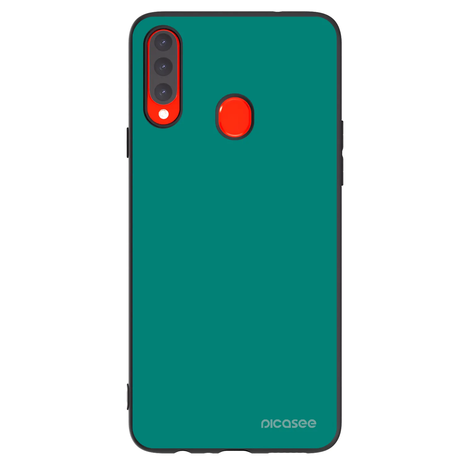 Picasee fekete szilikon tok az alábbi mobiltelefonokra Samsung Galaxy A20s - Emerald Mist
