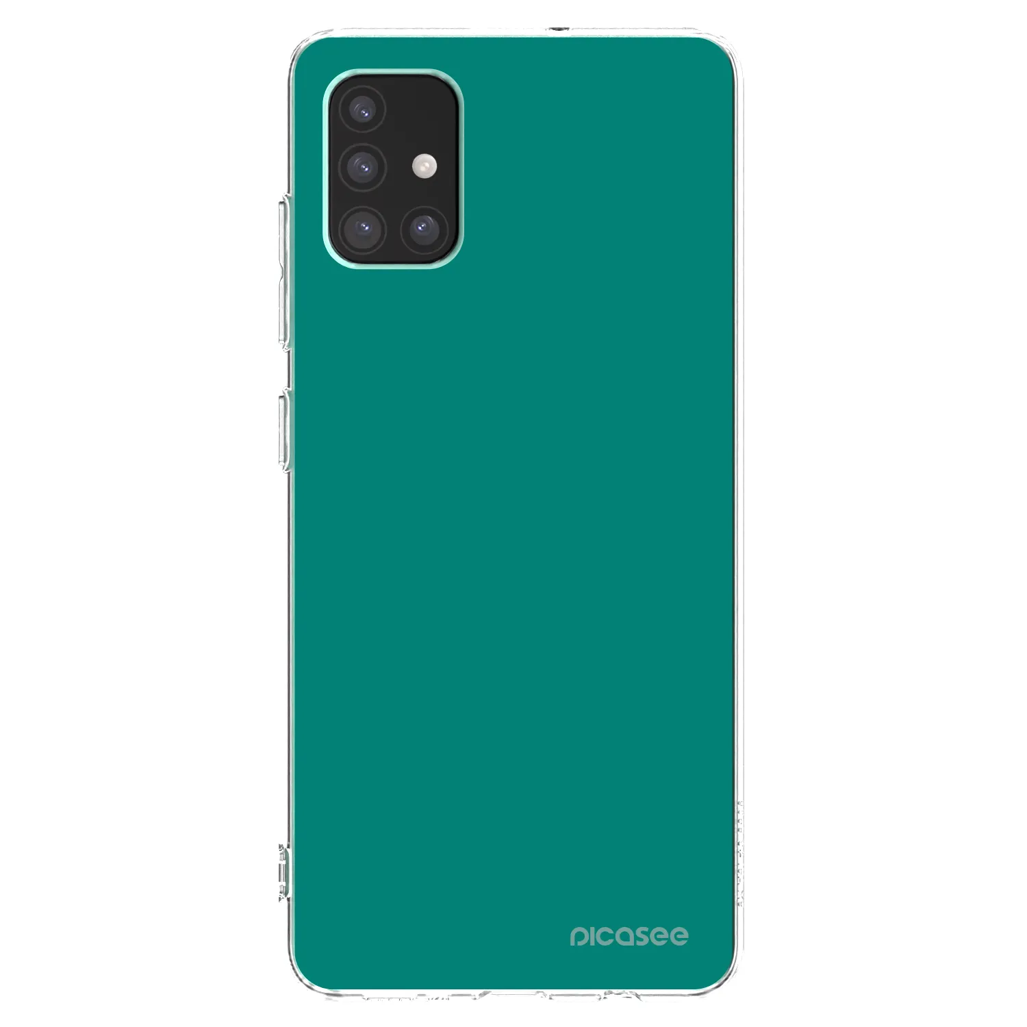Picasee átlátszó szilikon tok az alábbi mobiltelefonokra Samsung Galaxy M51 M515F - Emerald Mist