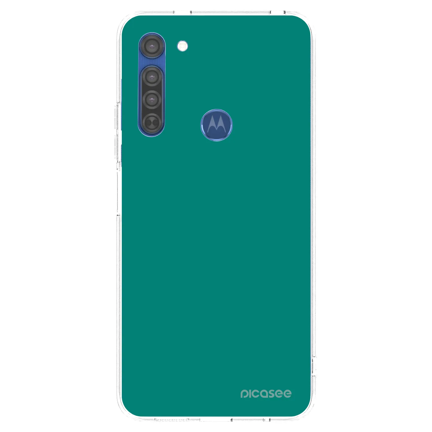 Picasee átlátszó szilikon tok az alábbi mobiltelefonokra Motorola Moto G8 - Emerald Mist