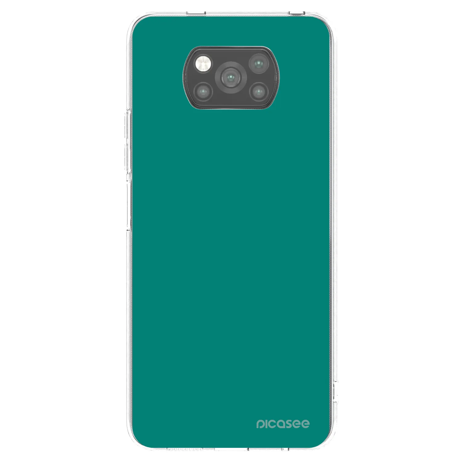 Picasee fekete szilikon tok az alábbi mobiltelefonokra Xiaomi Poco X3 Pro - Emerald Mist