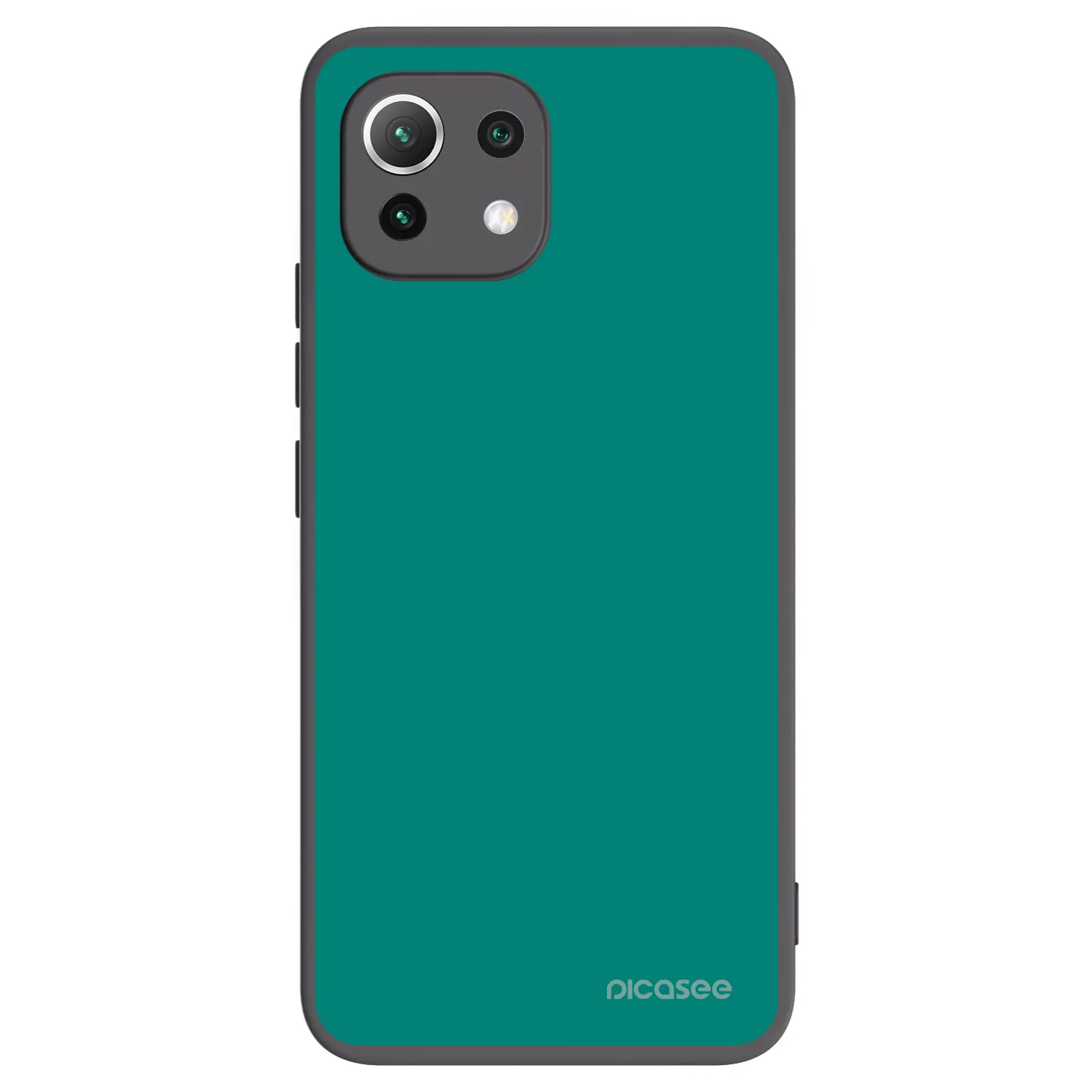 Picasee fekete szilikon tok az alábbi mobiltelefonokra Xiaomi Mi 11 Lite - Emerald Mist