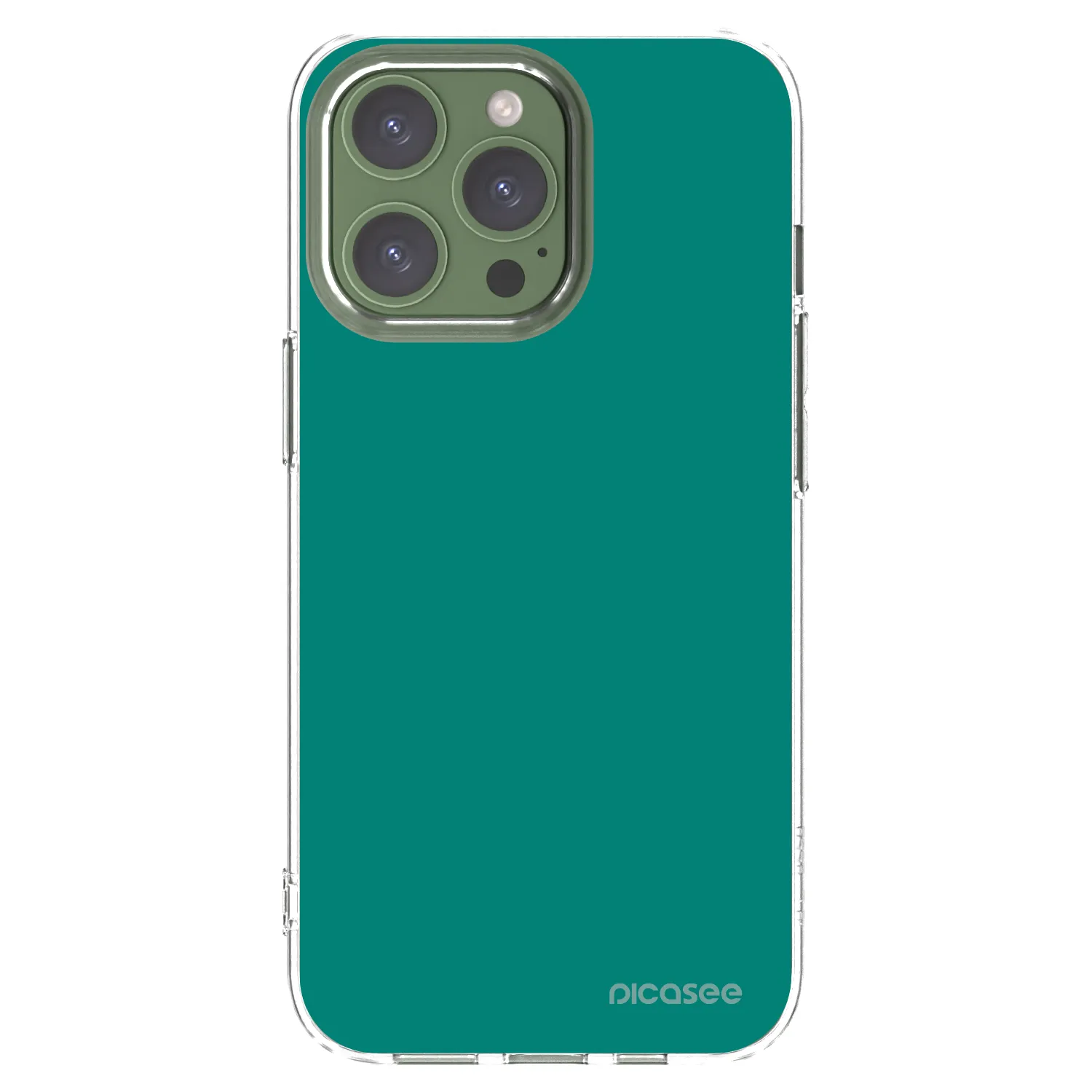 Picasee átlátszó szilikon tok az alábbi mobiltelefonokra Apple iPhone 13 Pro - Emerald Mist