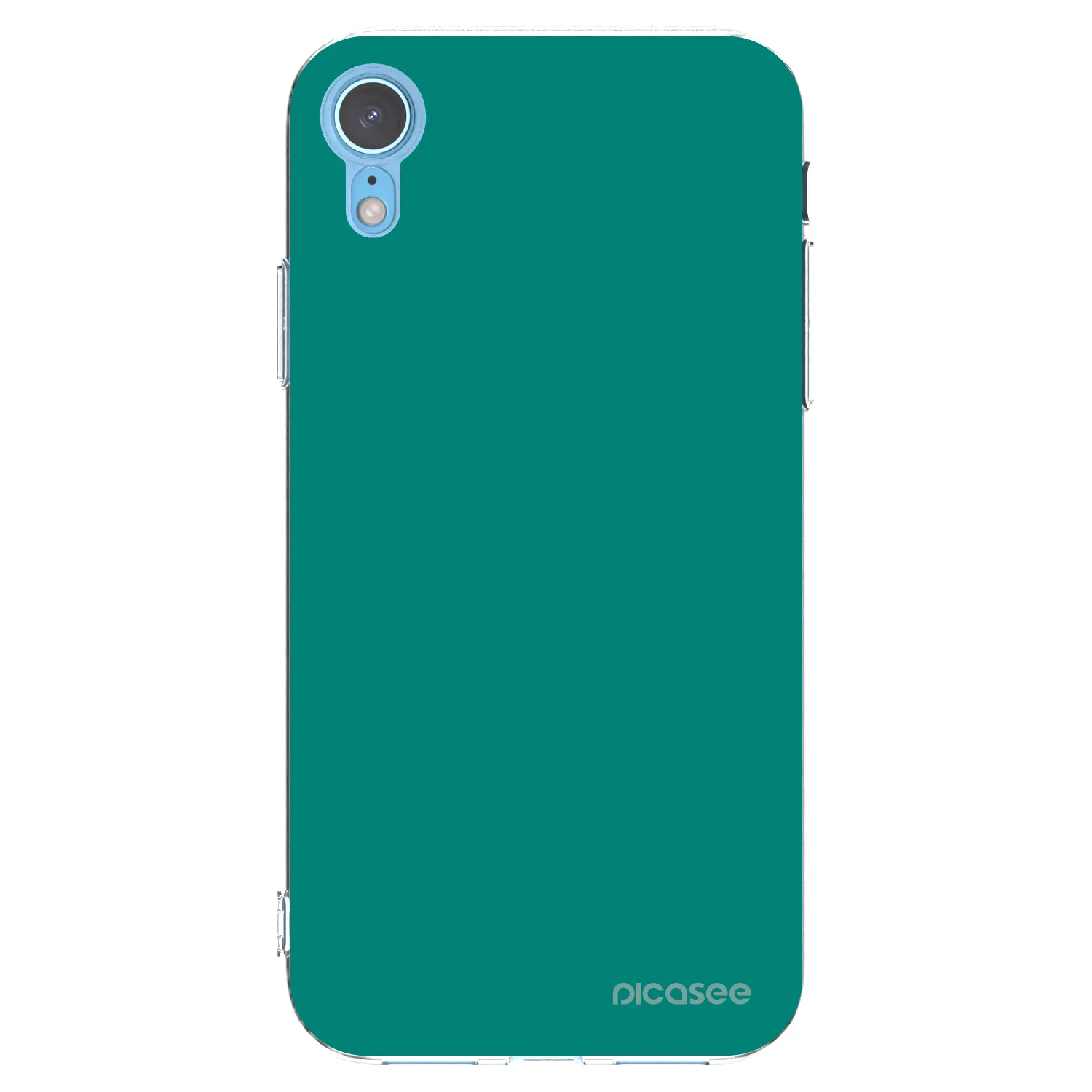 Picasee átlátszó szilikon tok az alábbi mobiltelefonokra Apple iPhone XR - Emerald Mist