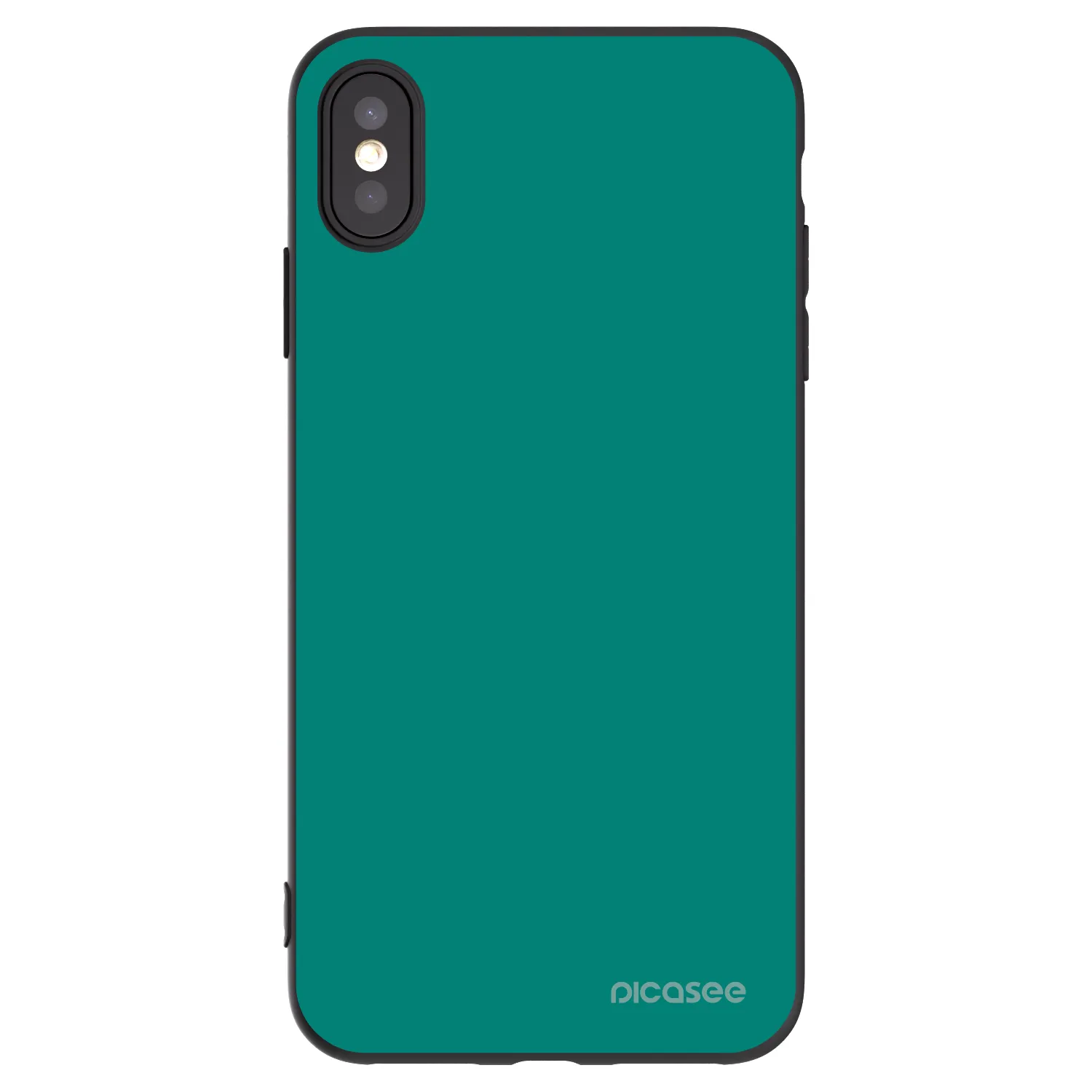Picasee fekete szilikon tok az alábbi mobiltelefonokra Apple iPhone XS Max - Emerald Mist