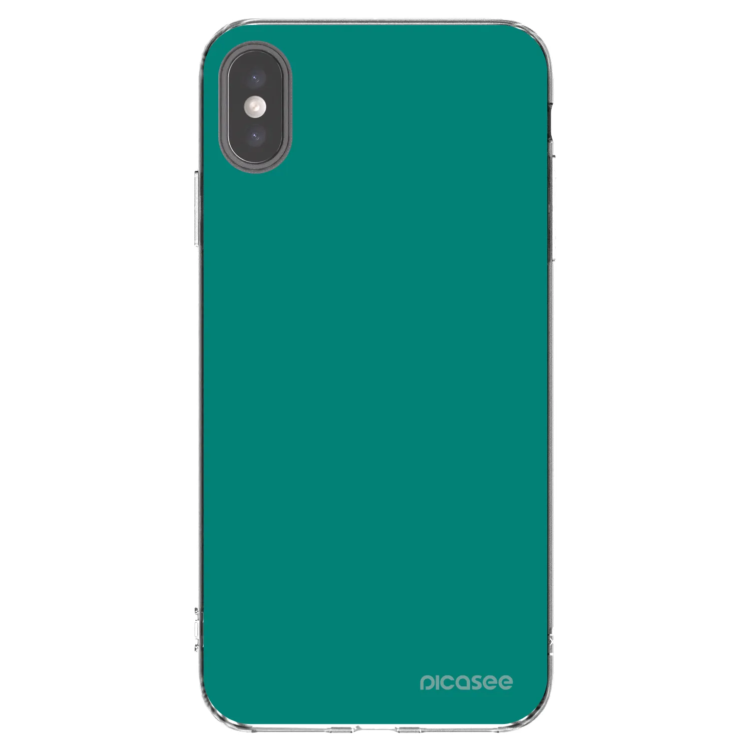 Picasee átlátszó szilikon tok az alábbi mobiltelefonokra Apple iPhone XS Max - Emerald Mist