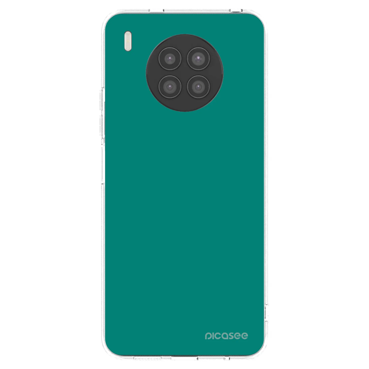 Picasee átlátszó szilikon tok az alábbi mobiltelefonokra Huawei Nova 8i - Emerald Mist