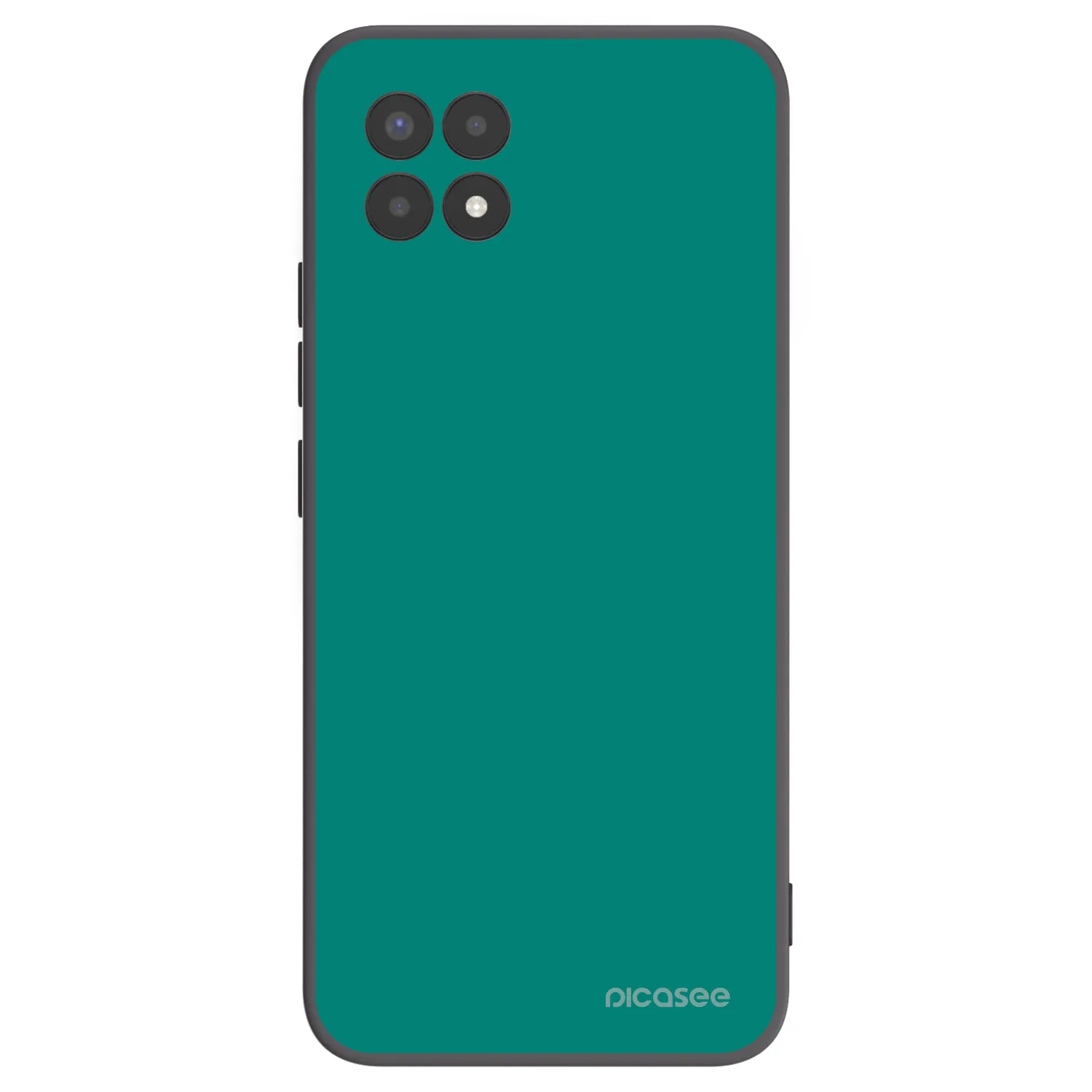 Picasee fekete szilikon tok az alábbi mobiltelefonokra Realme 8i - Emerald Mist